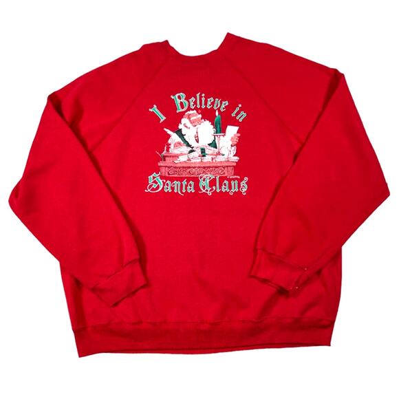 Tultex Red Christmas Sweater | Size 2XL - Picture 1 of 4